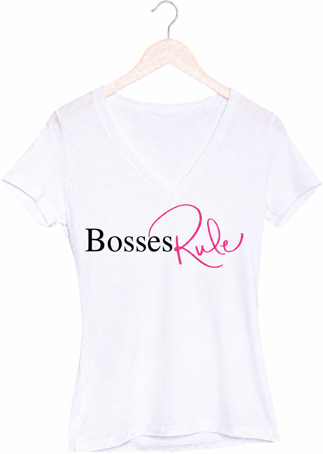 Bossess Rule V-Neck T-Shirt
