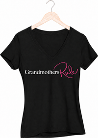Grandmothers Rule V-Neck T-Shirt