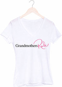 Grandmothers Rule V-Neck T-Shirt