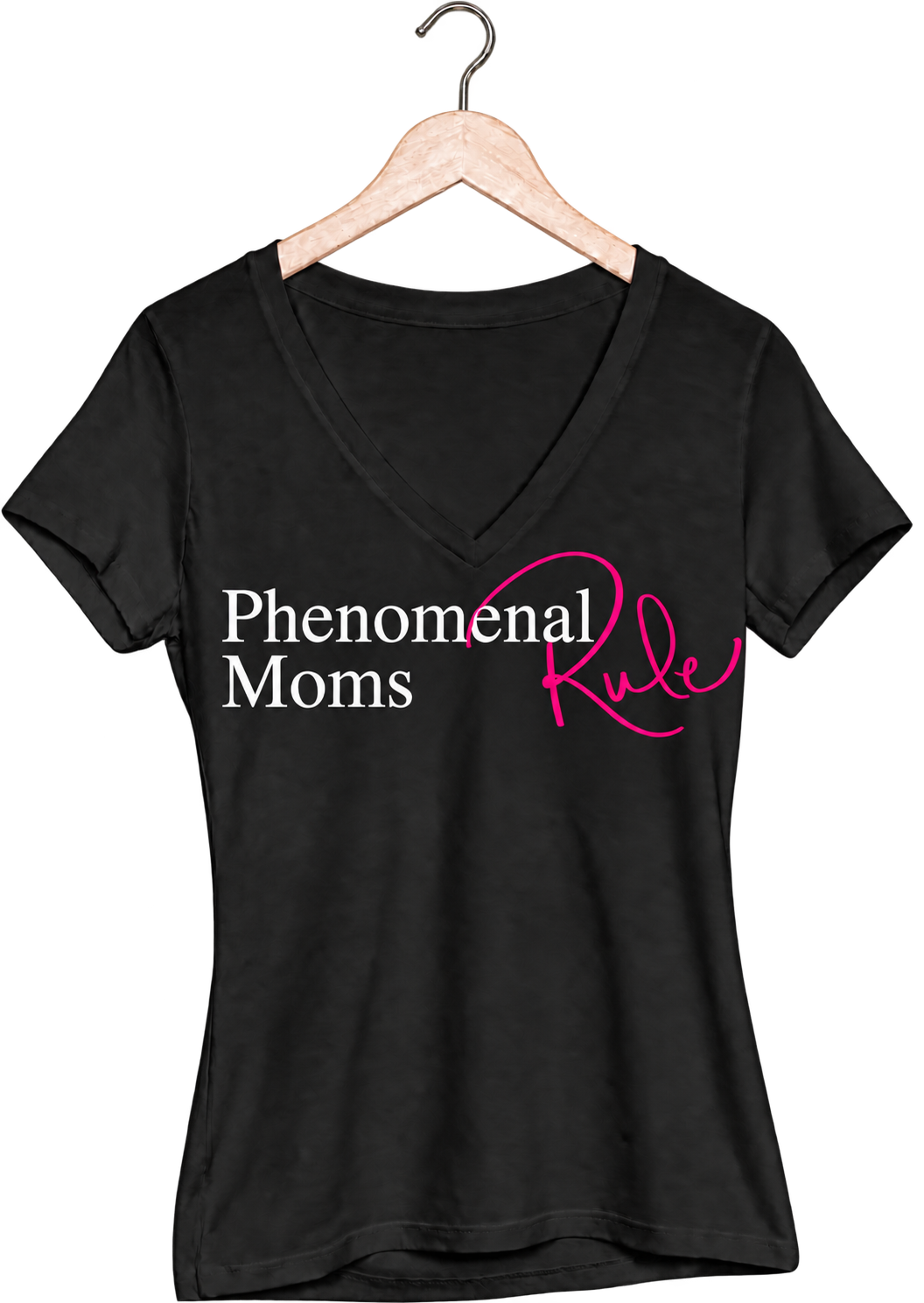 Phenomenal Moms Rule V-Neck T-Shirt