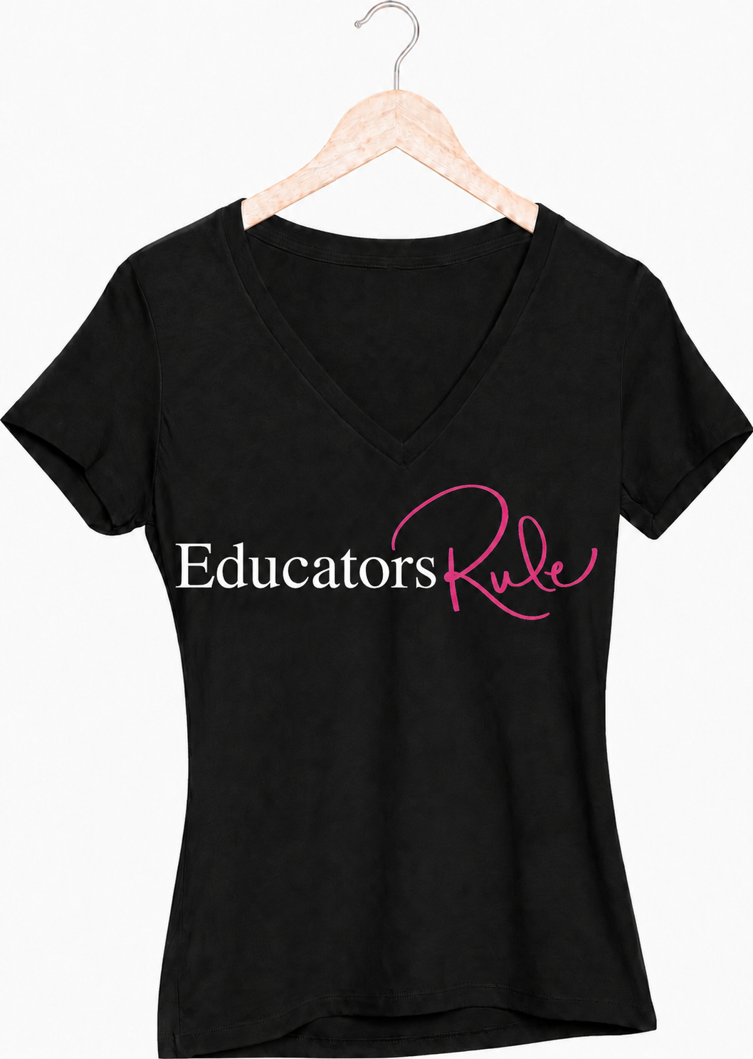 Educators Rule V-Neck T-Shirt
