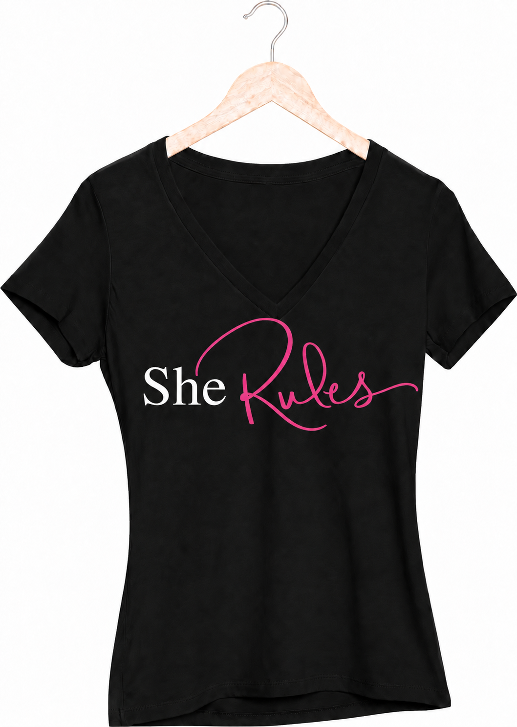 She Rule V-Neck T-Shirt