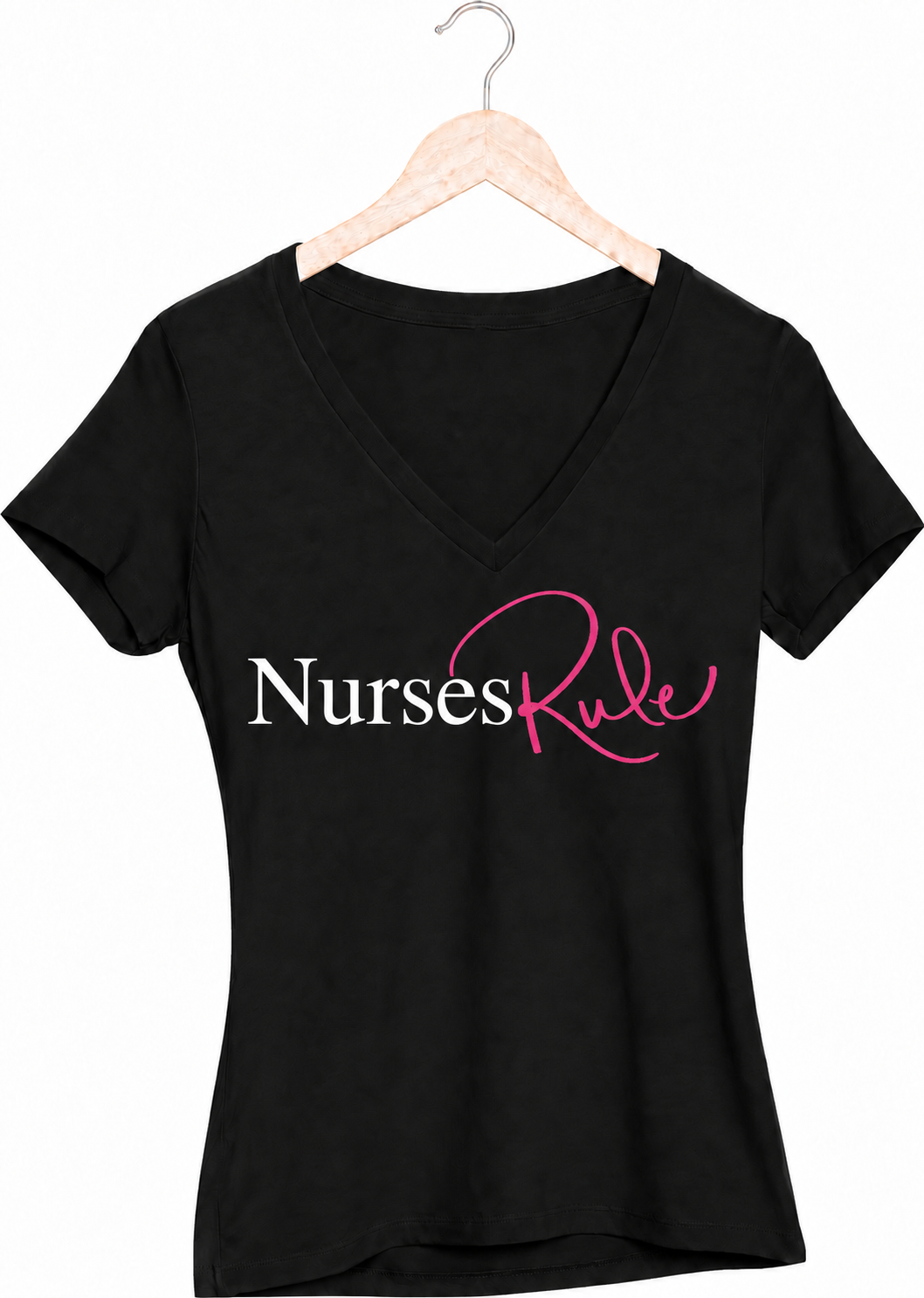 Nurses Rule V-Neck T-Shirt
