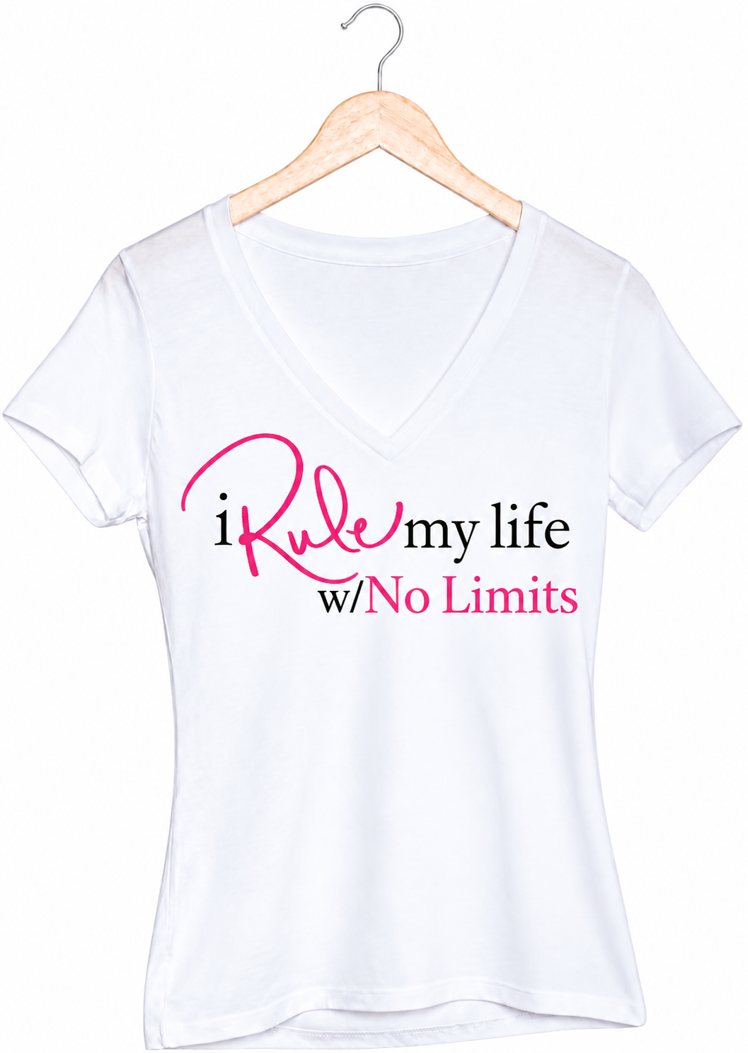 I Rule My Life w/No Limits V-Neck T-shirt