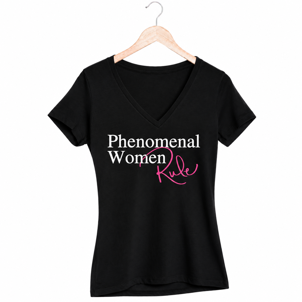 Phenomenal Women Rule V-Neck T-Shirt