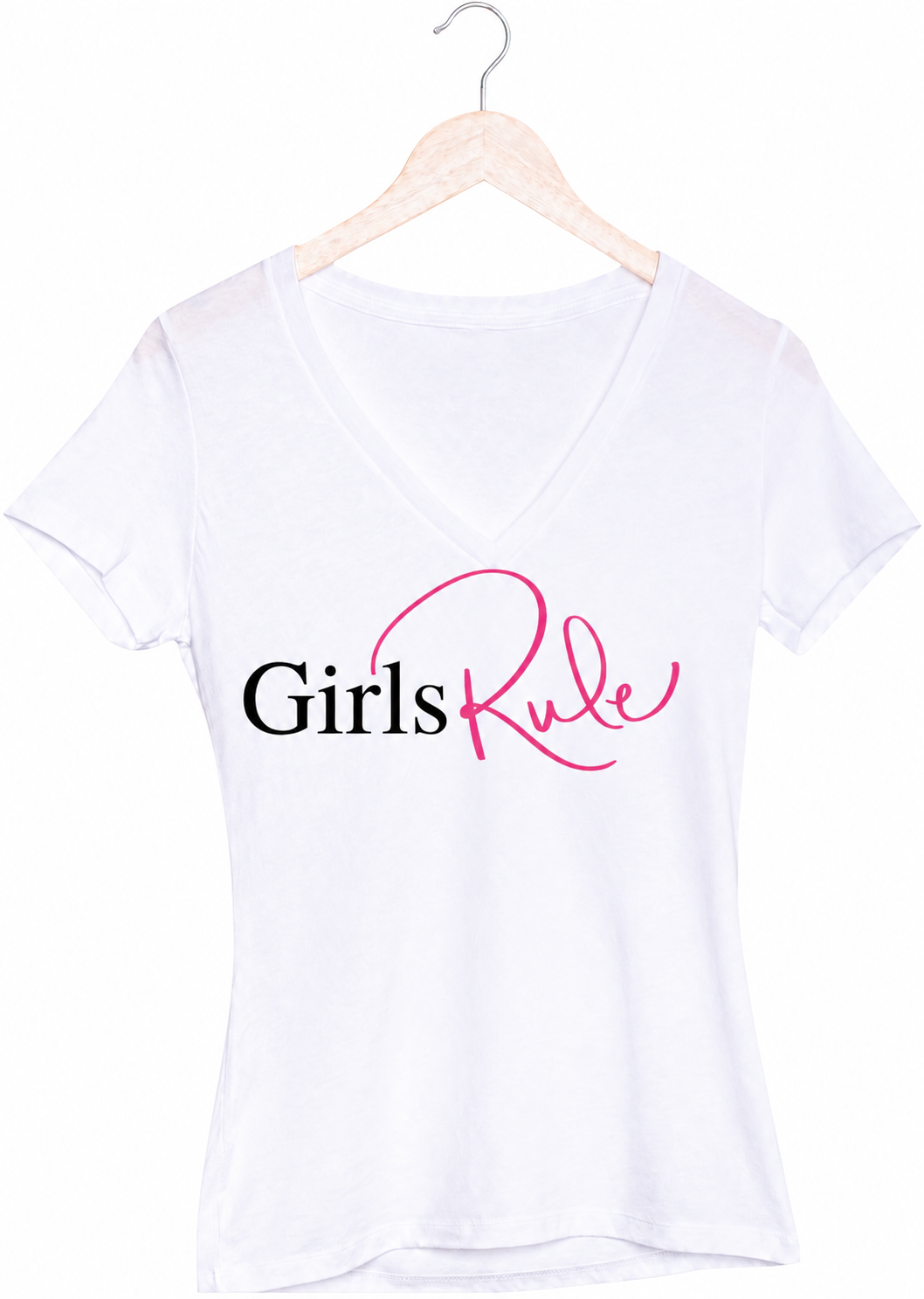 Girls Rule V-Neck T-Shirt