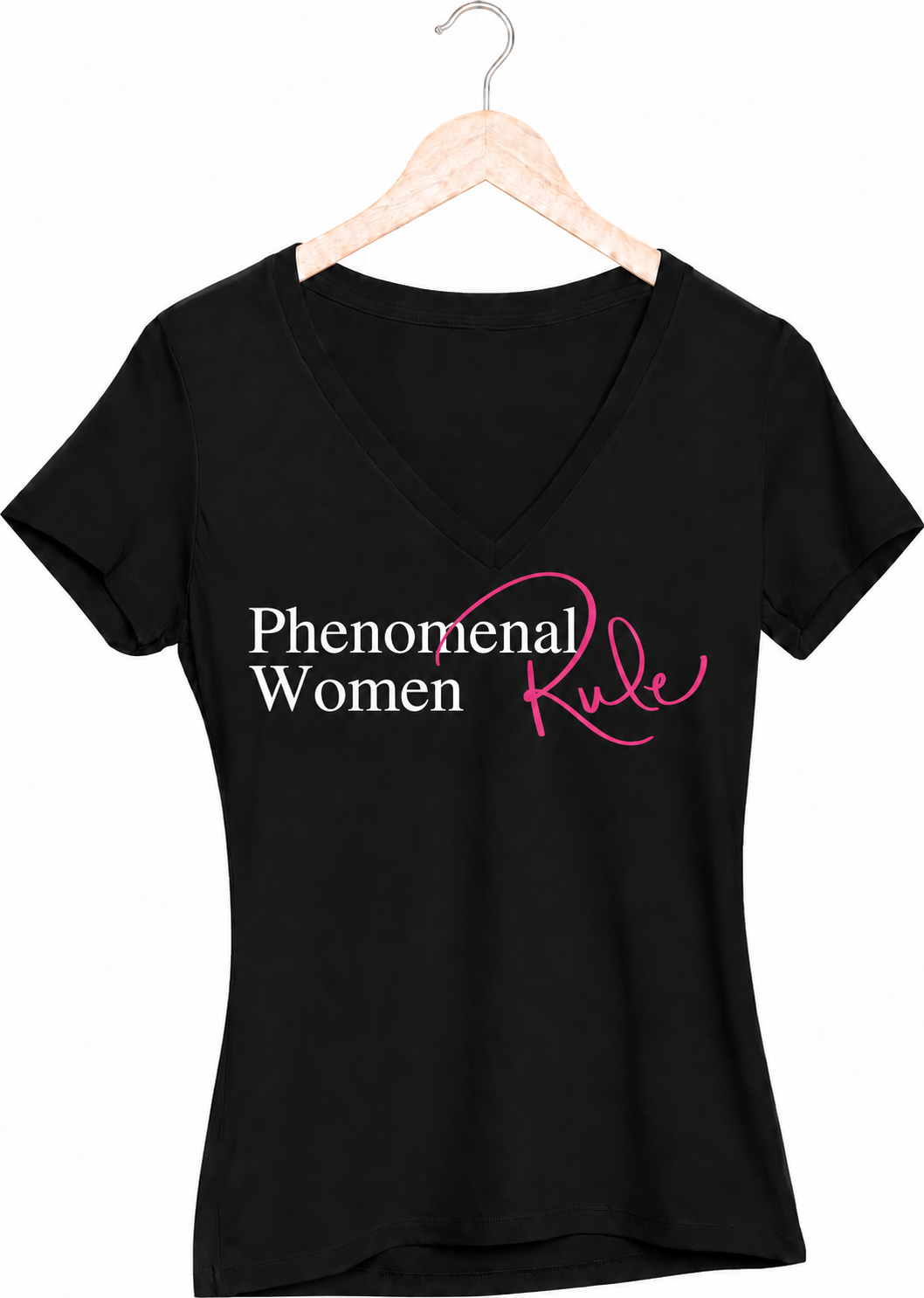 Phenomenal Women Rule V-Neck T-Shirt
