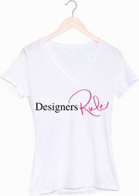 Designers Rule V-Neck T-Shirt