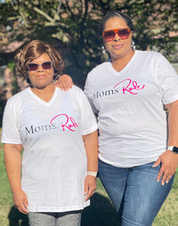 Moms Rule V-Neck T-Shirt