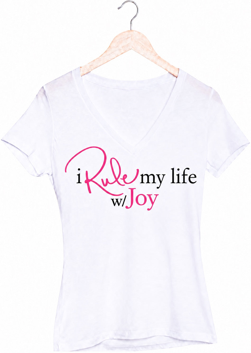 I Rule My Life w/Joy V-Neck T-Shirt