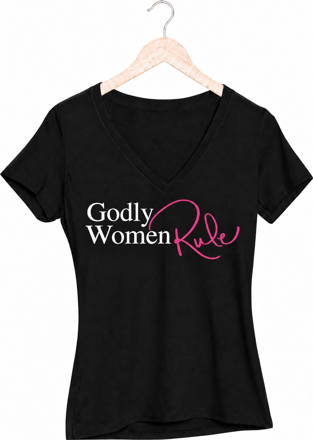 Godly Women Rule V-Neck T-shirt