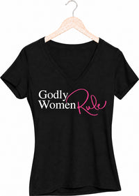 Godly Women Rule V-Neck T-shirt