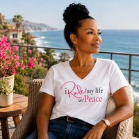 I Rule My Life w/Peace V-Neck T-Shirt