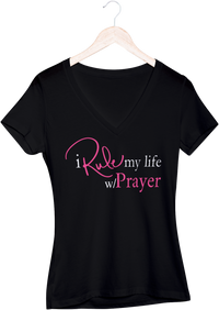 I Rule My Life w/Prayer V-Neck T-shirt