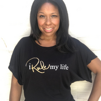 I Rule My Life Dolman Sleeve T-Shirt (Black)