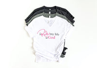 I Rule My Life w/God V-Neck T-shirt
