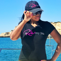 I Rule My Life V Neck Signature T-Shirt - White