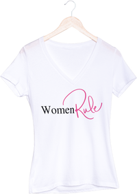 Women Rule V-Neck T-shirt